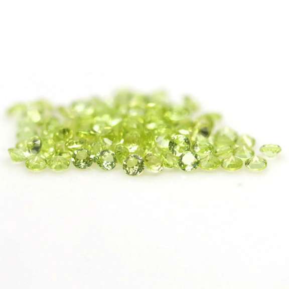 Real 5.25ct untreated apple green Peridot set