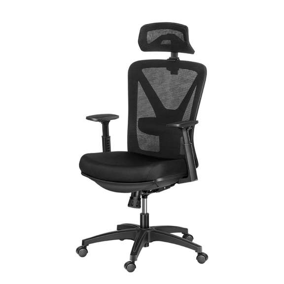 Office Chair Mesh with Hidden Retractable Footrest