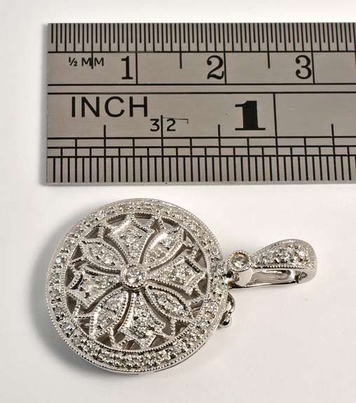 Enticing Diamond Pendant in 14K WG