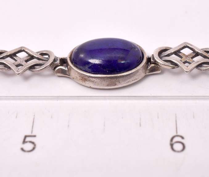 Lavish Lapis Bracelet in Sterling Silver