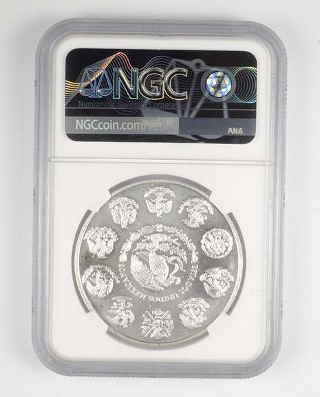 MS69 2002 MO Mexico 1 Onza .999 Fine Silver - Graded NGC