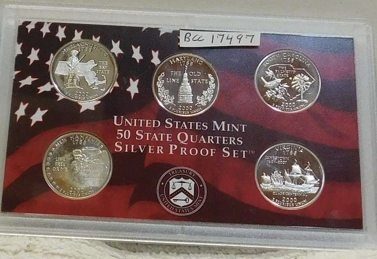 2000 Silver PRF State Qtr Set