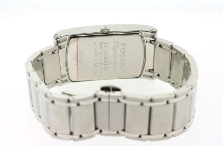 Brand New Fossil Signature Men's Stainless Steel SI-1019 Watch