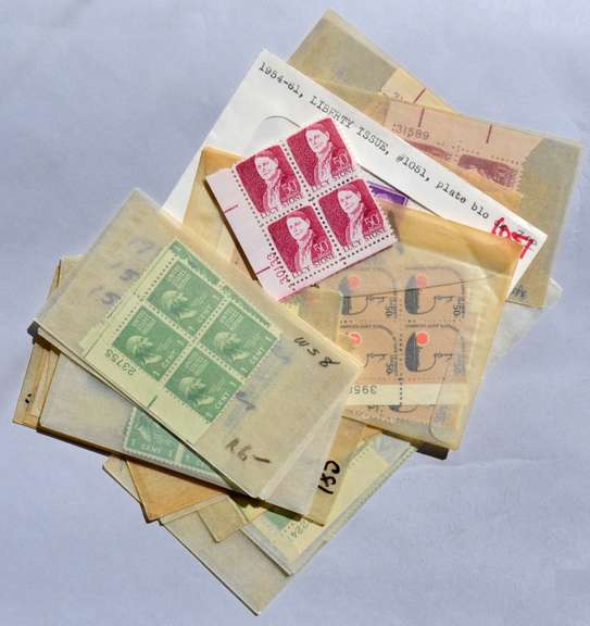 9 50 Cent and 52 1 Cent Mint US Plate Blocks