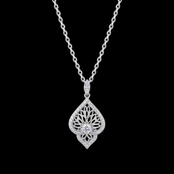 Lace design silver Pendant