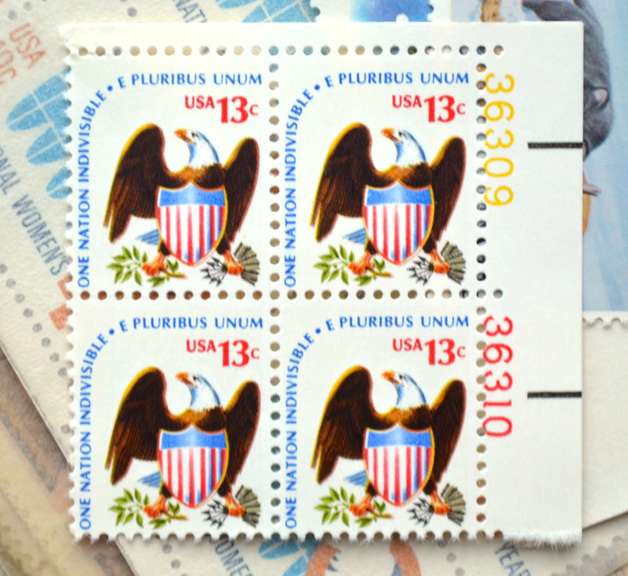 103 13 Cent Mint US Plate Blocks $53.76 Face Value