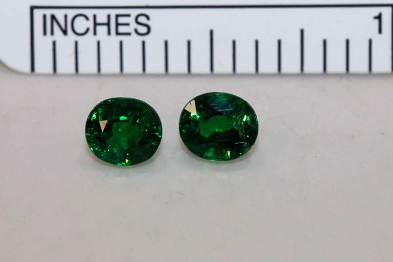 Charming Natural Tsavorite Pair