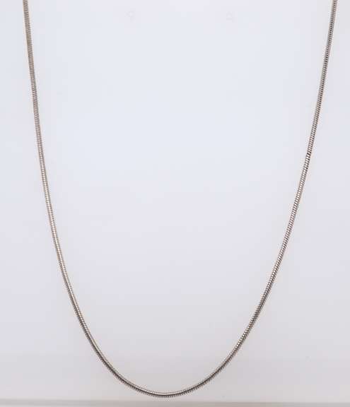 Vintage Italian Sterling Silver Chain Necklace