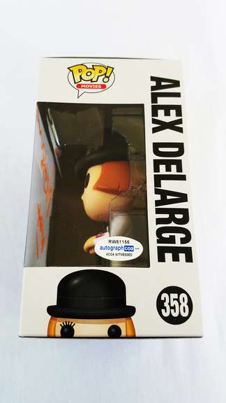 Malcolm McDowell Signed Clockwork Orange Funko Pop! #358 Alex ACOA Witness ITP ACOA