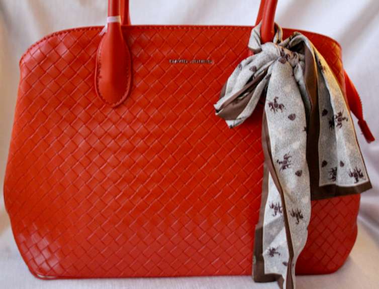 Sexy Red Color Designer Bag By David Jones-Paris