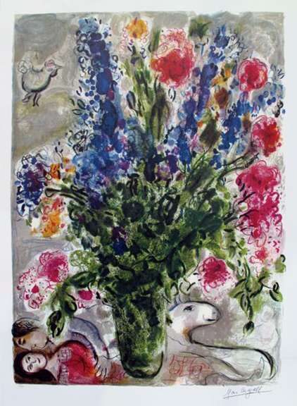 Marc Chagall, Les Lupins Bleu