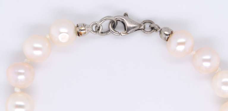 Fresh Water Pearl Bracelet with Sterling Silver Clasp