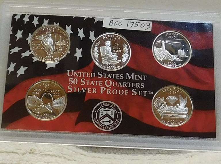 2003 Silver PRF State Qtr Set