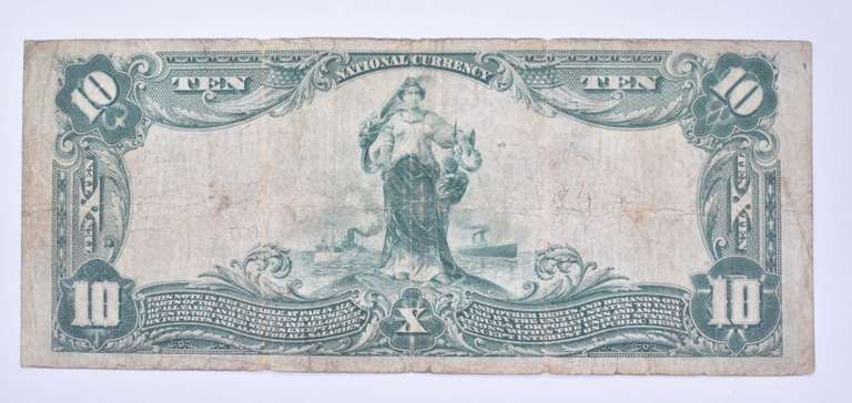 1902 $10 St. Louis National Bank Of Commerce Nat'l Currency Large Note