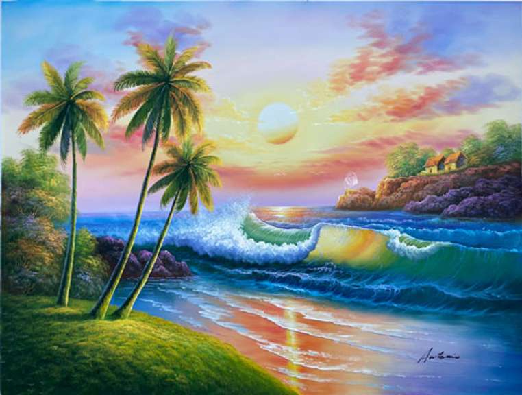 UNIQUE AND BEAUTIFUL PAINTING ON CANVAS