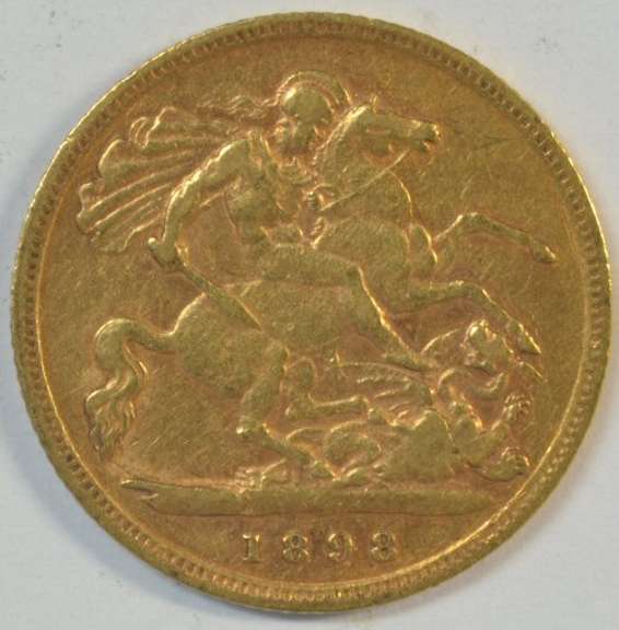 Lovely 1898 Great Britain Gold Half Sovereign. Scarcer