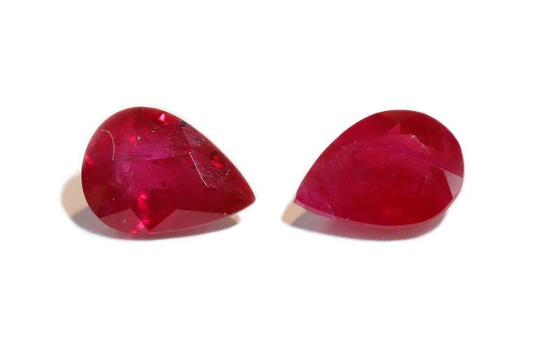 Luscious Natural Ruby Pair - 1.90 cts.