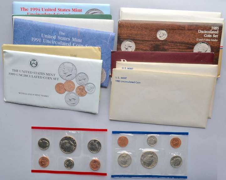 1980-1994 US Mint Sets.