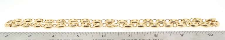 Stylish 14kt mariner solid gold chain