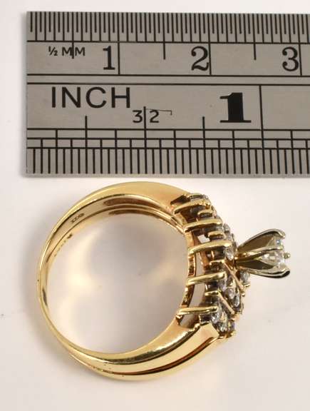 Flashy Diamond 2 Piece Ring Set