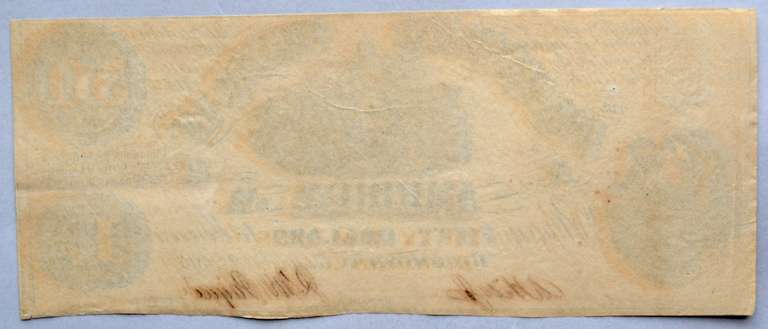 Sept 2 1861 $50 Confederate States Note Uncirculated