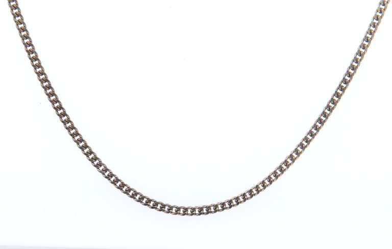 Vintage Italian Sterling Silver Chain Necklace