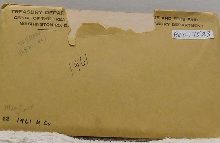 1961 Unc Silver Mint Set - Gov pkg
