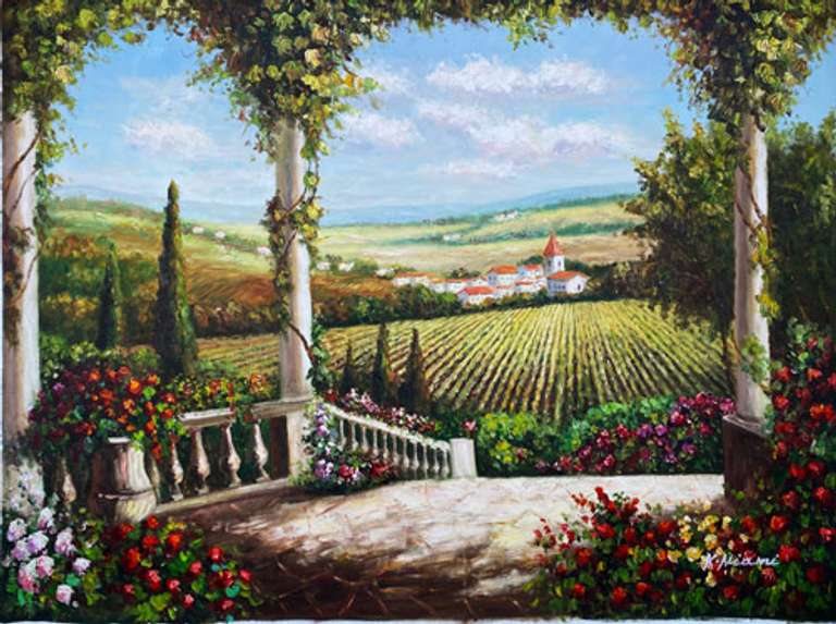 BEAUTIFUL HAND PAINTED OIL PAINTING ON CANVAS