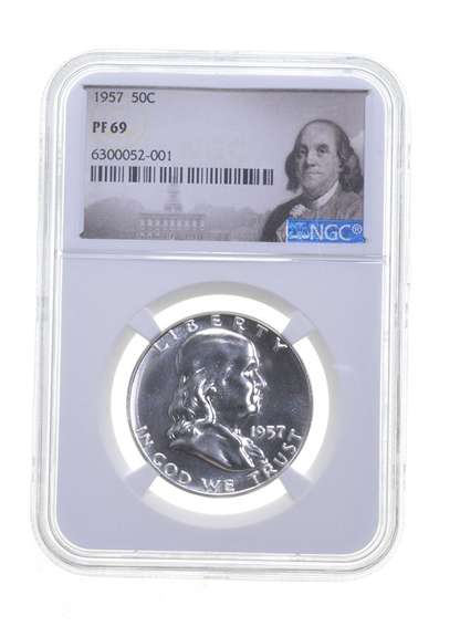 PF69 1957 Franklin Half Dollar - Graded NGC