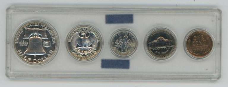Superb Gem 5-pc 1955 US Proof Set in custom holder