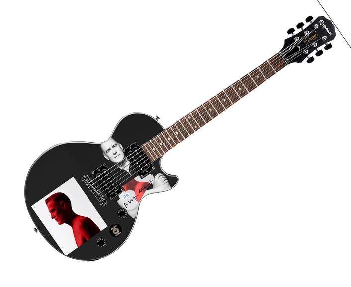 Bryan Adams Shine A Light Signed Epiphone Les Paul Photo Graphics Guitar ACOA