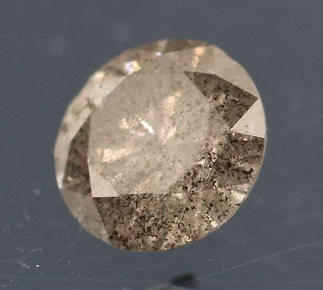 Gorgeous .39ct gray and black Diamond solitaire