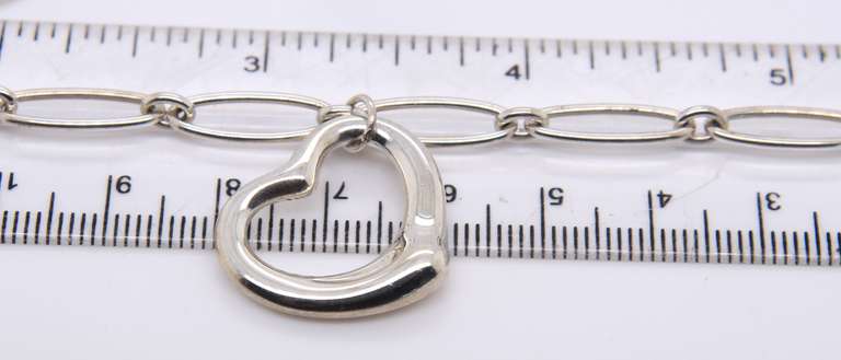 Tiffany & Co Heart Charm Dangle Bracelet