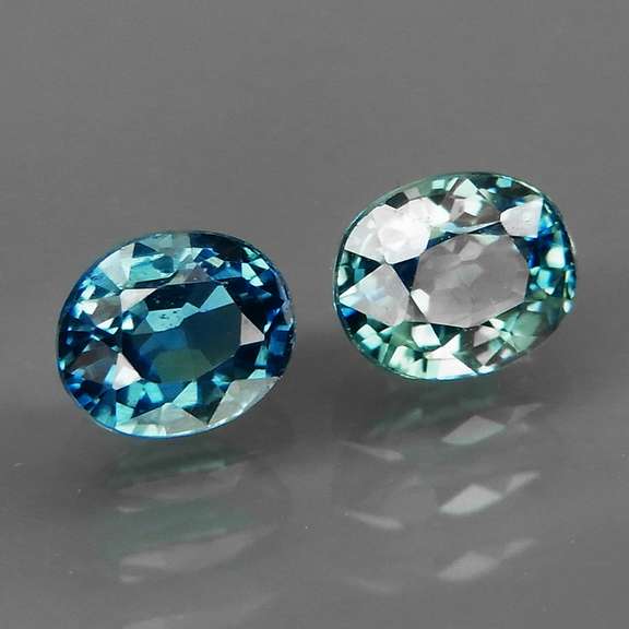 Heated only 1.13ct VS blue Sapphire set