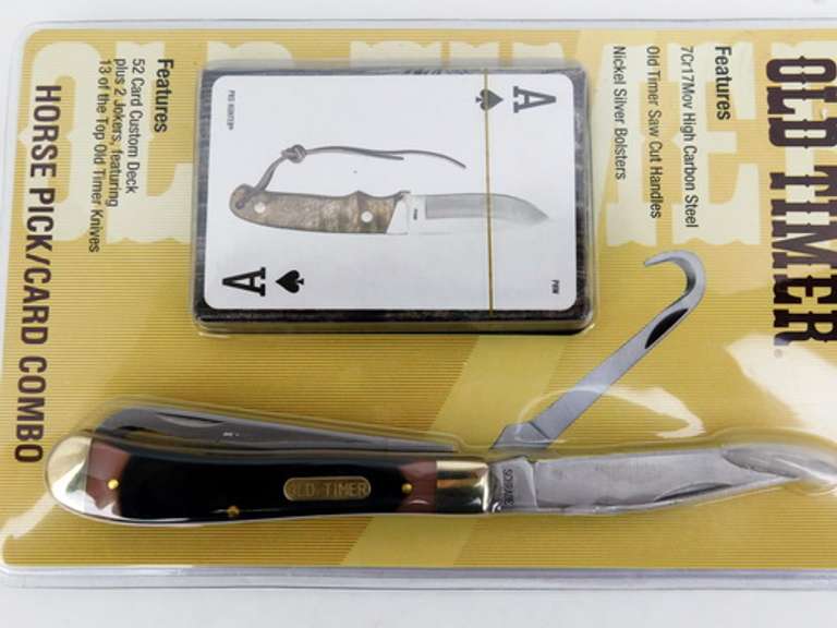 Old Timer Horse Pick/Playing Cards Combo - New