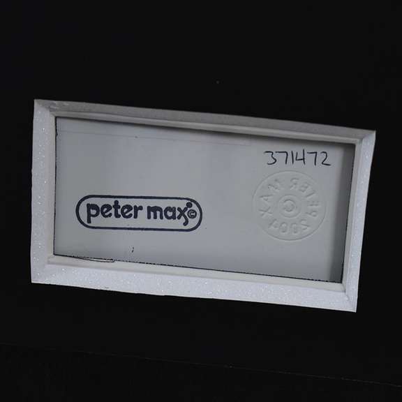 Peter Max, "Sage with Cane II" Framed One-of-a-Kind Mixed Media, Hand Signed with Certificate of Authenticity.