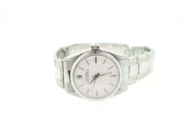 Stainless Steel Rolex 30mm Oyster Perpetual