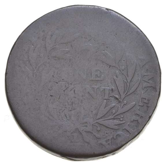 1795 JEFFERSON Head Large Cent - Plain Edge RARE