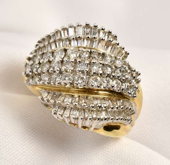 Showy Diamond Cluster Ring