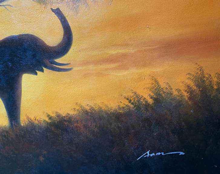 ONE OF A KIND BEAUTIFUL PAINTING ON CANVAS