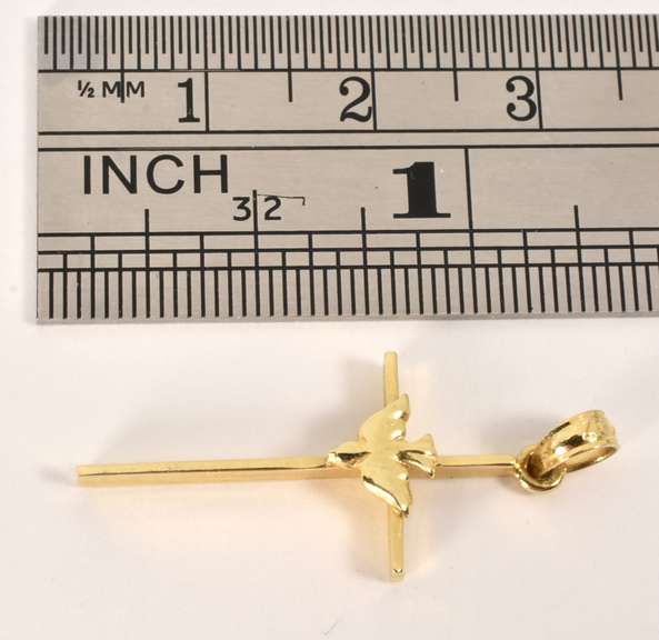 Tasteful Cross with Dove Pendant