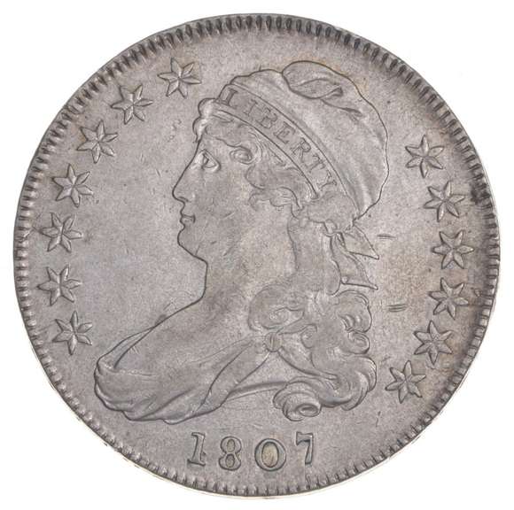 1807 Capped Bust Half Dollar - Large Stars - O-114