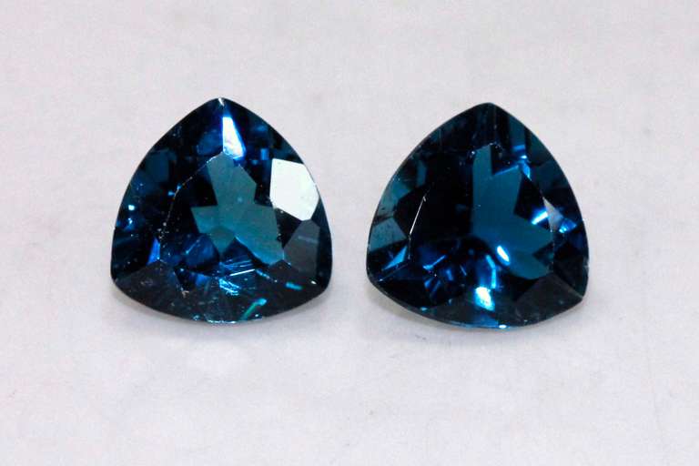 Compelling London Blue Topza Pair - 3.66 cts.