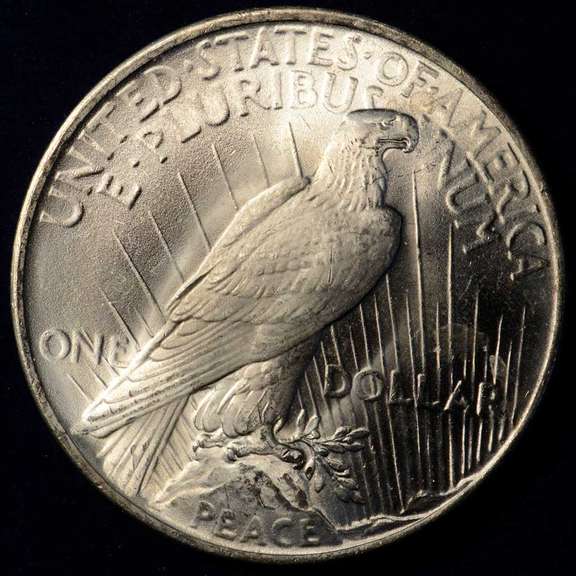 1922 Peace Dollar, AU.
