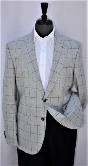 Designer Modern Fit Sport Coat By Galante, Made In Italy