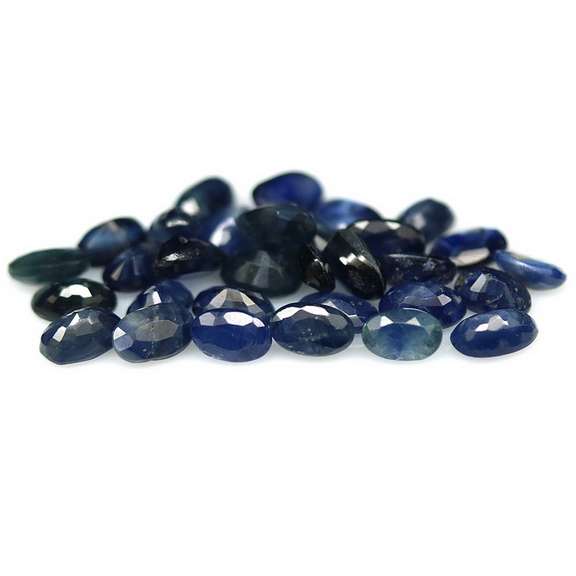 Heated! 11.20ct Royal blue Sapphire set from Madagascar