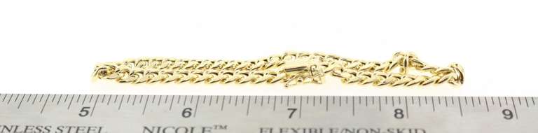 Desirable 10kt Yellow Gold Curb Chain Bracelet