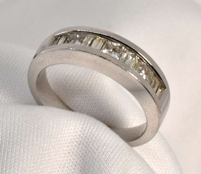 Suave Chanel Set Diamond Ring in 14K WG