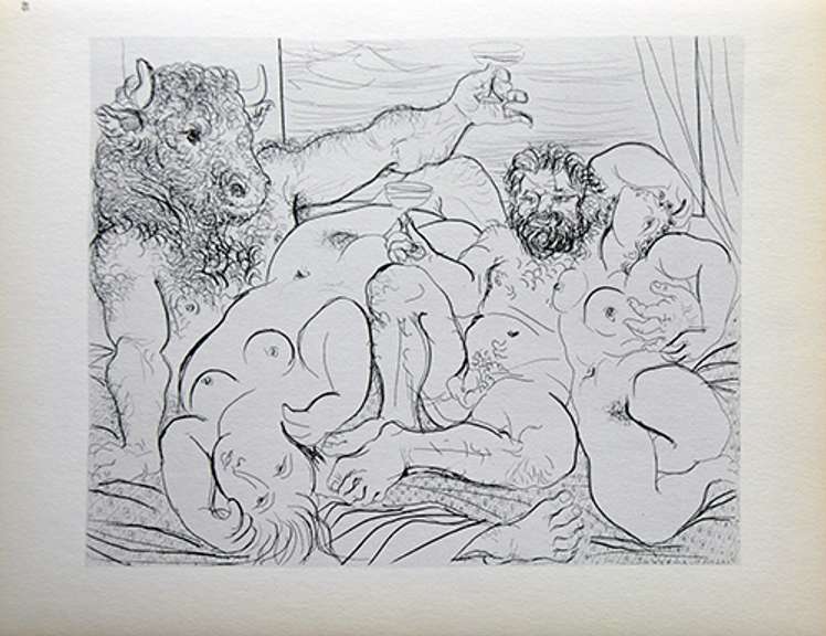 PABLO PICASSO, DRINKING MINOTAUR PABLO PICASSO PABLO PICASSO, DRINKING MINOTAUR