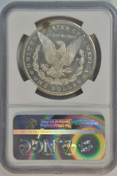 Icy-deep Prooflike 1881-S Morgan Silver Dollar. NGC MS64PL